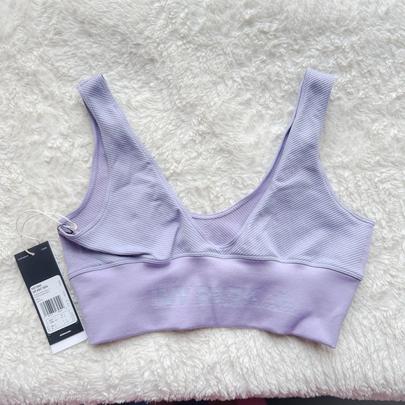 adidas x Ivy Park Knit Women's Bra Lilac Small - Picture 9 of 9